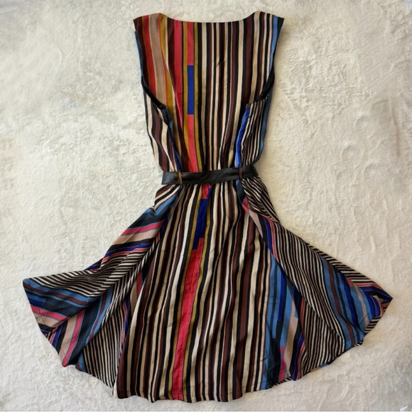 Vintage 90s Y2K Colorful Mini Dress, Y2K Preppy Mini Dress - Picture 7 of 15